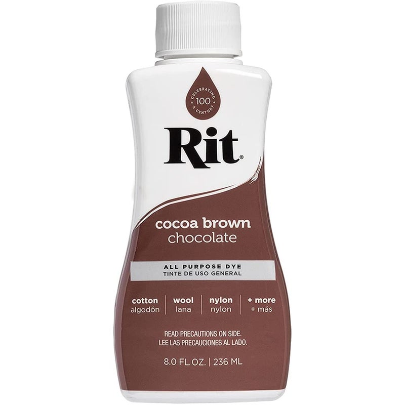 Rit All Purpose Liquid Dye 236ml - Cocoa Brown,RITLD - Image 1